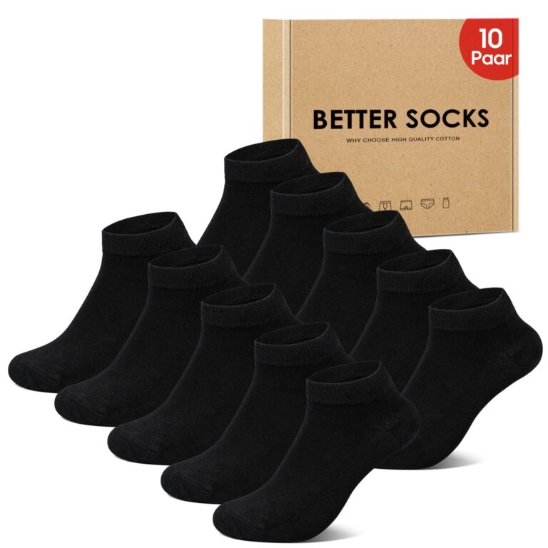 IceReco Calzini Corti Unisex in Cotone – Pacco da 10 paia