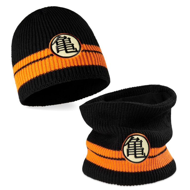 Dragon Ball Z Set Berretto e Scaldacollo Invernale Uomo