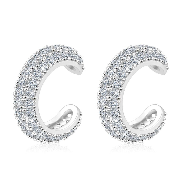 ALEXCRAFT Ear Cuff finti senza buco, set 2 pezzi acciaio