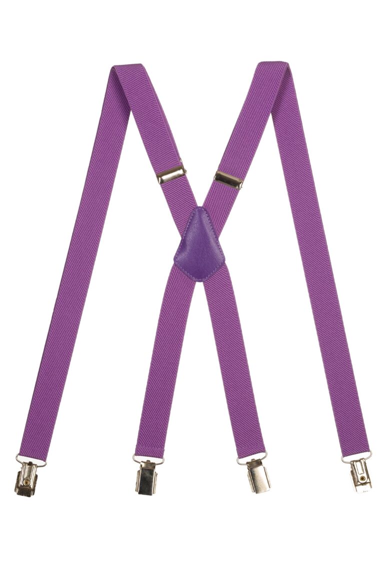 Olata Bretelle a X unisex regolabili con clip in metallo 2,5 cm