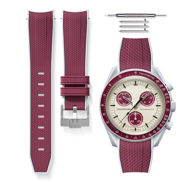 HORACE Cinturino bicolore 20mm silicone per Omega x Swatch