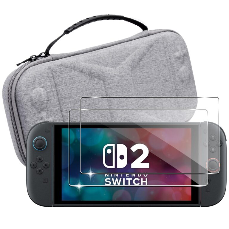 Lemxiee Custodia rigida Nintendo Switch 2 + 2 pellicole vetro