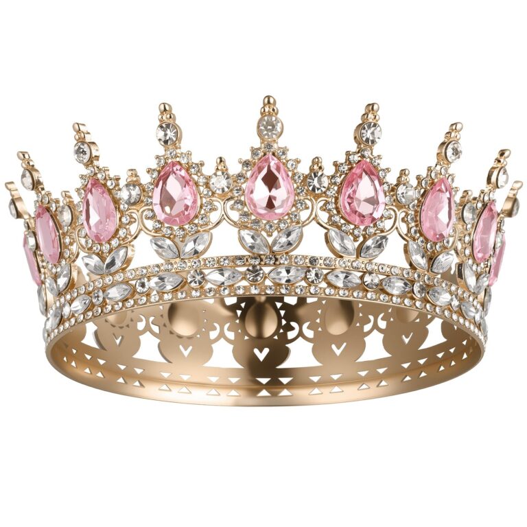 AOOSA corona regina rotonda con strass scintillanti tiara principessa