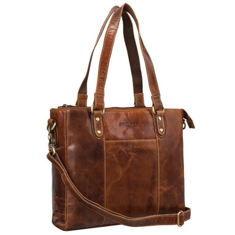 STILORD "Joy" 3-in-1 Vintage Shopper Borsetta Cuoio Donna Borsa Grande Tracolla Spalla Vera Pelle...