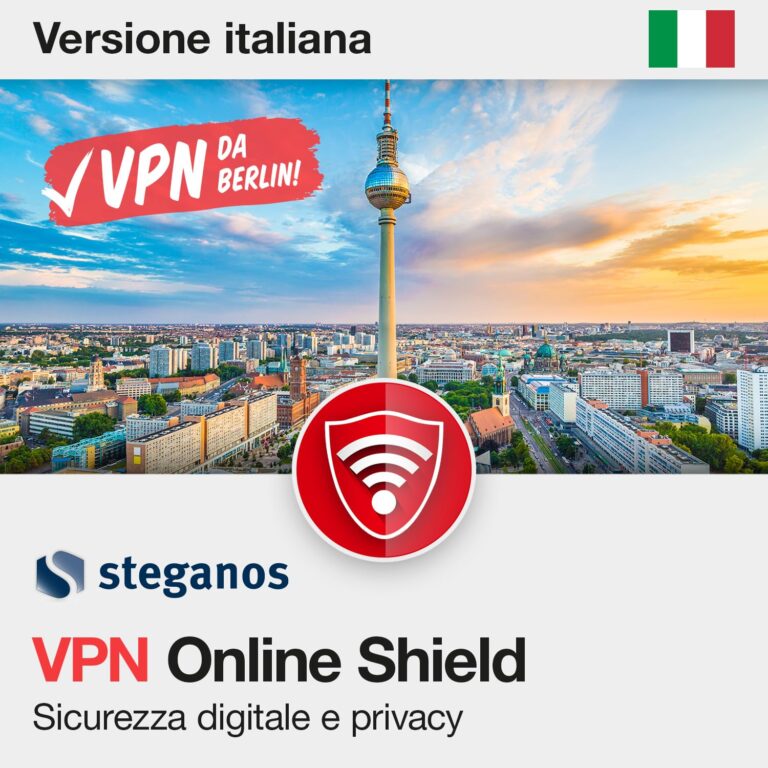 Steganos VPN Online Shield – Privacy e streaming senza blocchi
