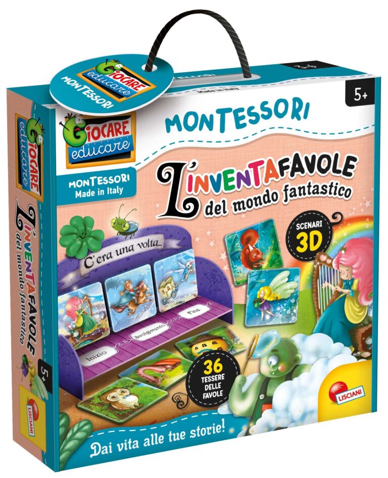 Liscianigiochi- Montessori l'Inventafavole del Mondo Fantastico, 95216