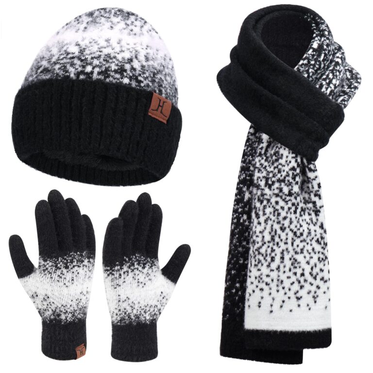 Bequemer Laden Set Donna Cappello, Sciarpa e Guanti Touch con Pile