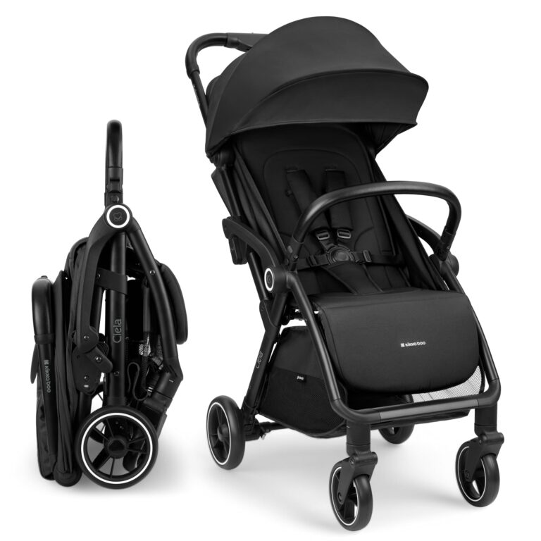 KikkaBoo Passeggino Leggero fino a 22 kg CIELA, Piegatura Automatica, Schienale Reclinabile, da Viaggio, Misura Bagaglio a...