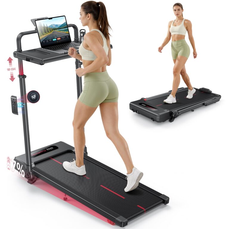 3.0CV Tapis Roulant Elettrico Salvaspazio Pieghevole con Inclinazione, Walking Pad 1–12 km/h, Nas...
