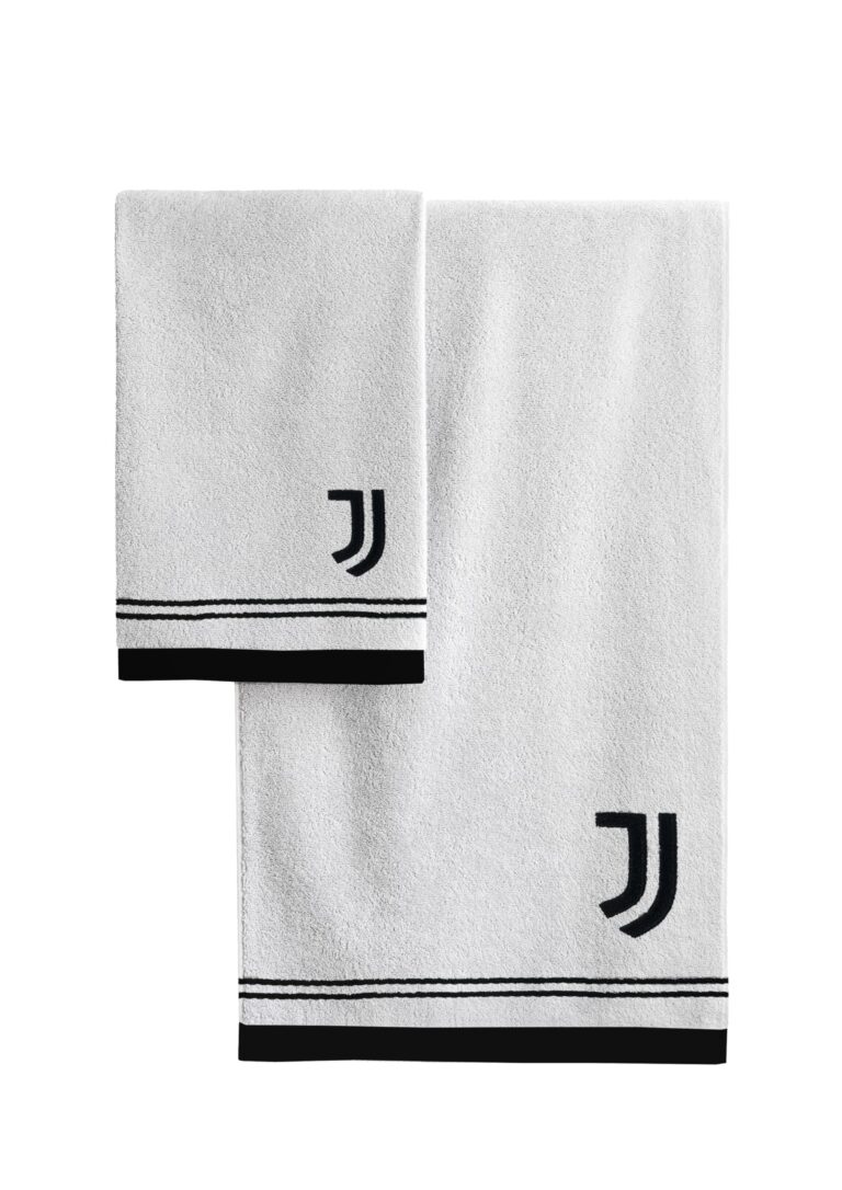 hermet Juventus Asciugamani Bagno, Set 2 Asciugamani Bagno, Asciugamano Viso, Asciugamano Bidet, Prodotto Ufficiale, 100% ...
