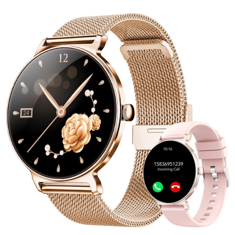 taopodo Smartwatch Donna AMOLED rotondo 1.27" con chiamate