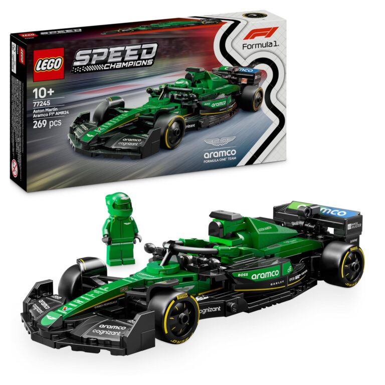 LEGO Speed Champions Auto da Corsa Aston Martin Aramco F1 AMR24 Macchina Giocattolo da Collezione con Minifigure del Pilot...
