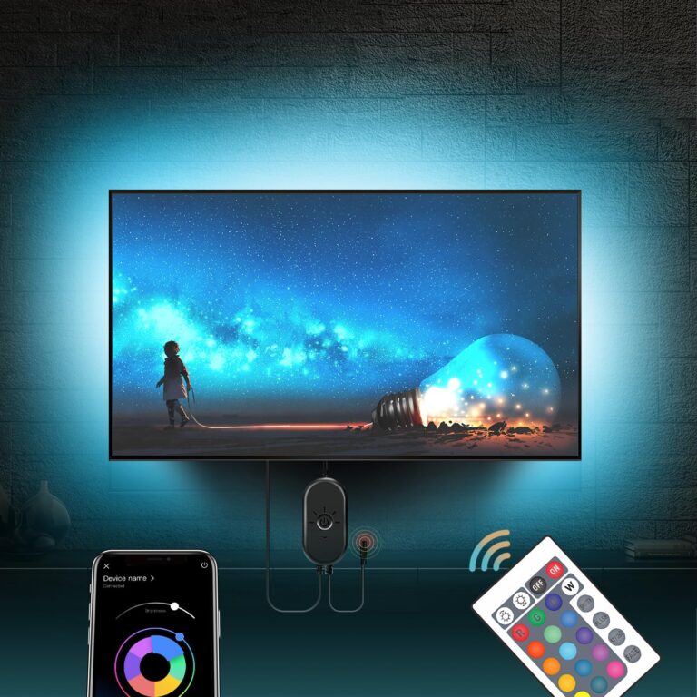 Mexllex Strisce LED USB 4M RGB con app e sincronizzazione musicale per TV