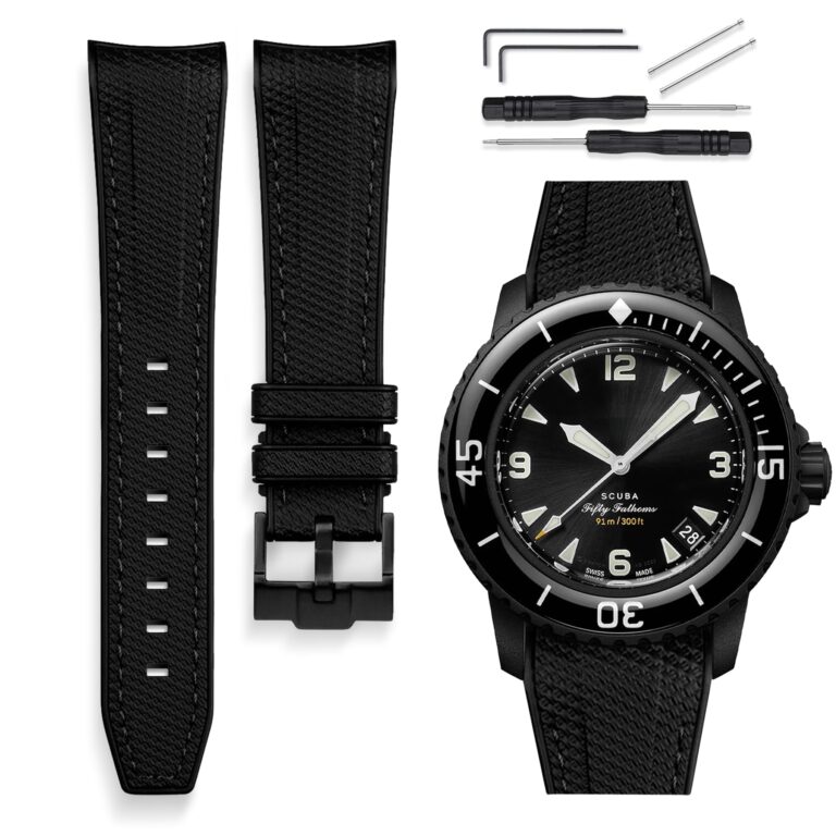 Cinturino HORACE 22 mm in silicone liquido per Blancpain x Swatch