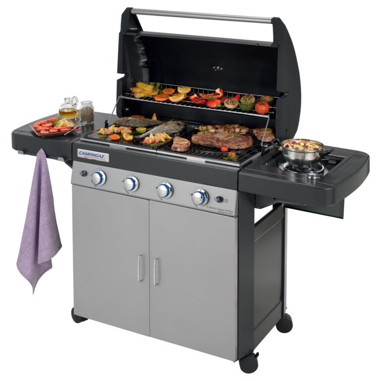 Campingaz 4 Series Classic LS Plus Gas Grill Barbecue con 4 Bruciatori, Sistema di Pulizia Facile...