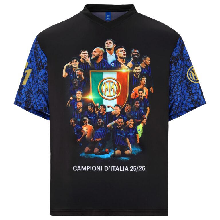 Inter - Tshirt Campioni d'Italia 2025/26, Maglia Celebrativo Scudetto, Prodotto Ufficiale