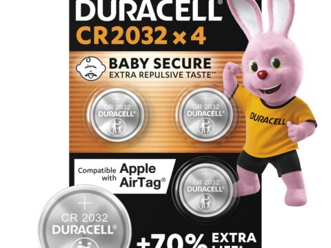 Duracell CR2032 pile a moneta al litio 3V, confezione da 4