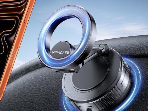 Miracase Supporto Auto MagSafe con Ventosa Ultra Potente e Rotazione 360°