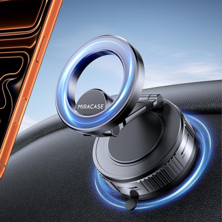 Miracase Supporto Auto MagSafe con Ventosa Ultra Potente e Rotazione 360°