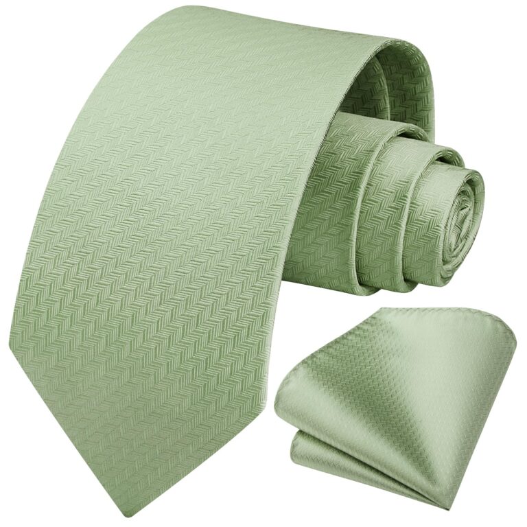 HISDERN Set Cravatta e Pochette Pied de Poule da Uomo