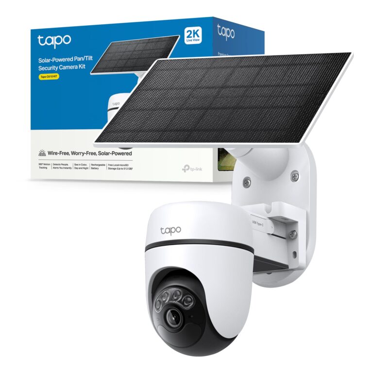Tapo C610 Kit Telecamera Wi-Fi Esterno 2K con Pannello Solare e Batteria