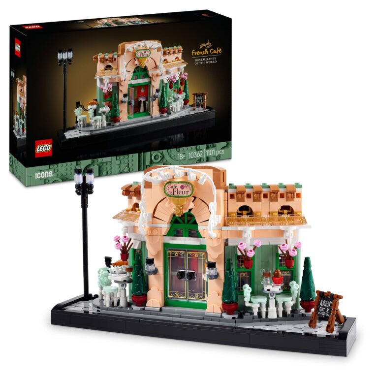 LEGO Icons Café Francese - Kit Modellismo Fai da Te per Adulti da Collezione - Casa in Miniatura ...