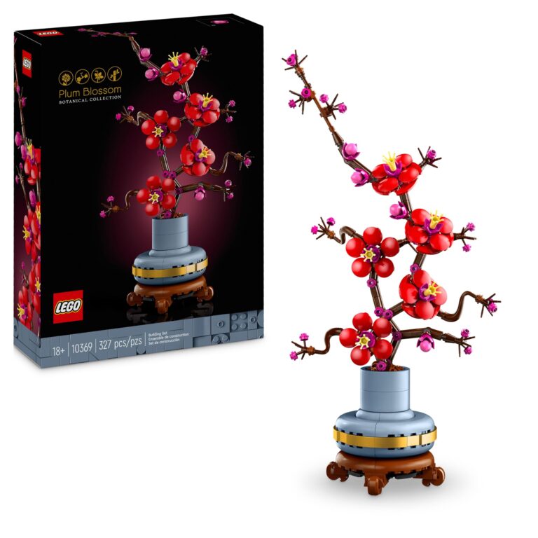LEGO Botanicals Albicocco Giapponese - Fiore Finto Artificiale da Costruire per Adulti - Decorazione Floreale per Casa Fai...