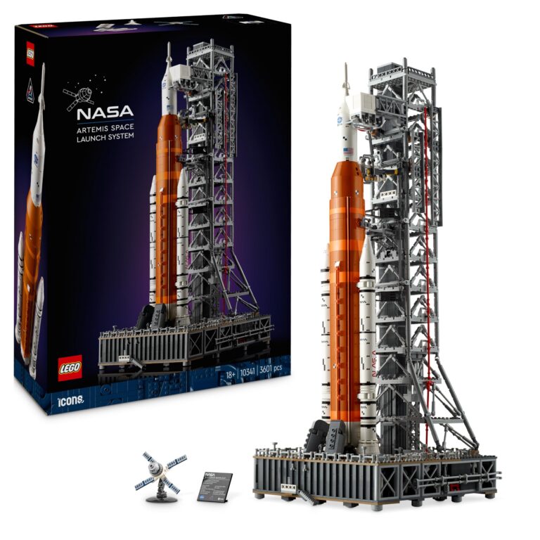 LEGO Icons Sistema di Lancio Spaziale NASA Artemis, Modellino da Costruire di Razzo con Stadi Separabili, Torre di Lancio ...