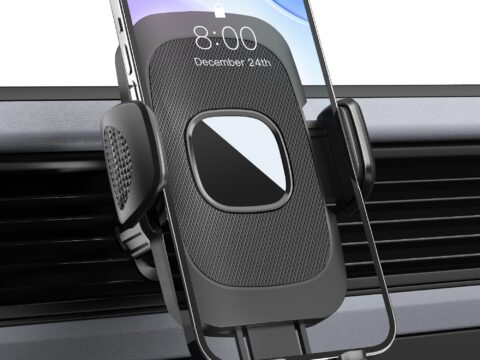 Estralia Porta Cellulare Auto da Bocchetta Aria con Gancio Super Stabile