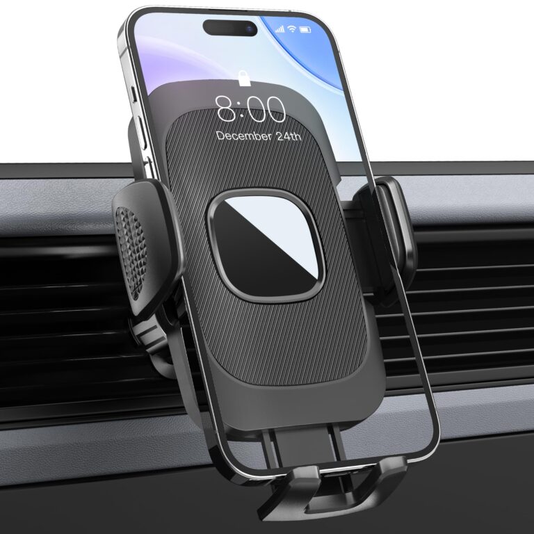 Estralia Porta Cellulare Auto da Bocchetta Aria con Gancio Super Stabile