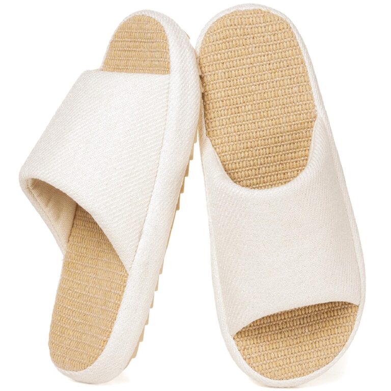 Eagsouni Pantofole donna in lino memory foam