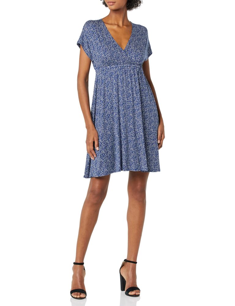 Amazon Essentials Vestito Incrociato Donna (Taglie Forti)