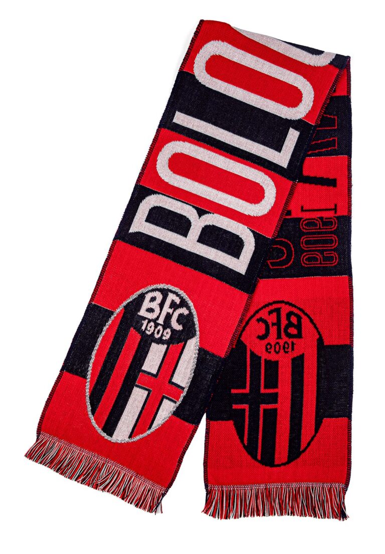 Bologna FC Sciarpa Ufficiale Acrilico Ricamo Jacquard – 140 cm