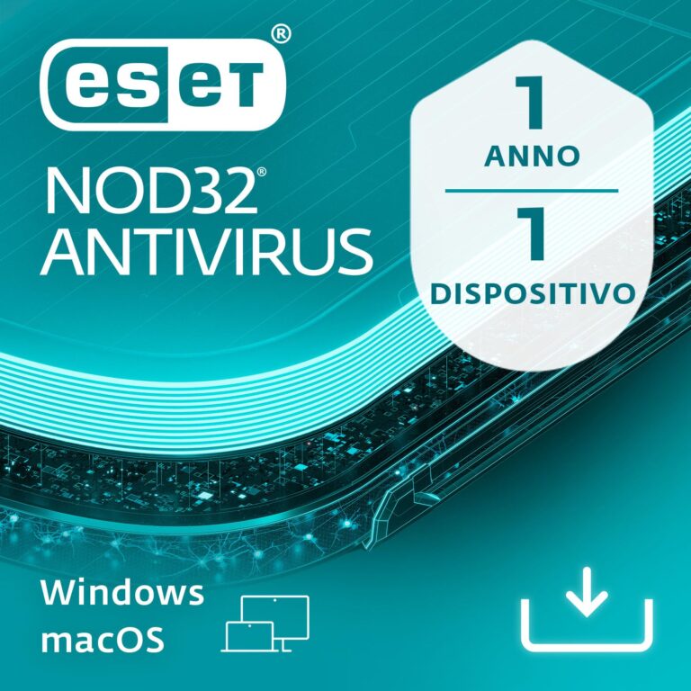 ESET NOD32 Antivirus 2025 – 1 dispositivo, 1 anno, Windows e macOS