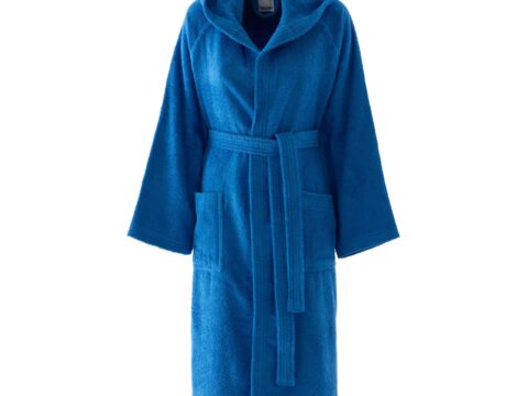 Bassetti Accappatoio Unisex con Cappuccio 100% Cotone Spugna