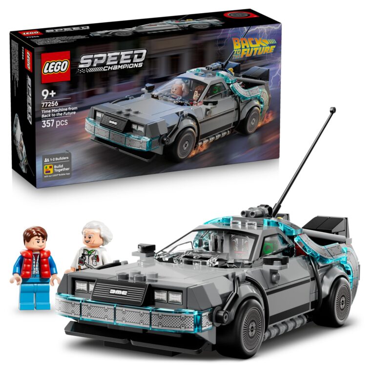 LEGO Speed Champions Macchina del Tempo di Ritorno al Futuro Giocattolo - Kit Modellino di Auto con Minifigure di Doc Brow...