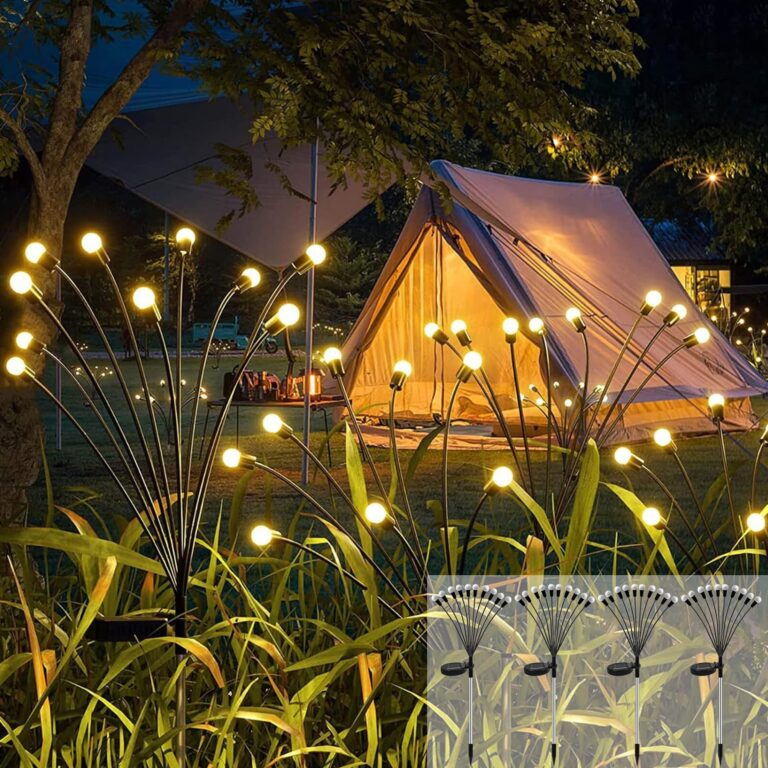 Luci Solari Lucciola per Giardino – Set da 4 pezzi IP65 10 LED