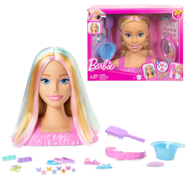 Barbie Styling Head Deluxe Capelli Biondi con 20+ Accessori per Acconciature