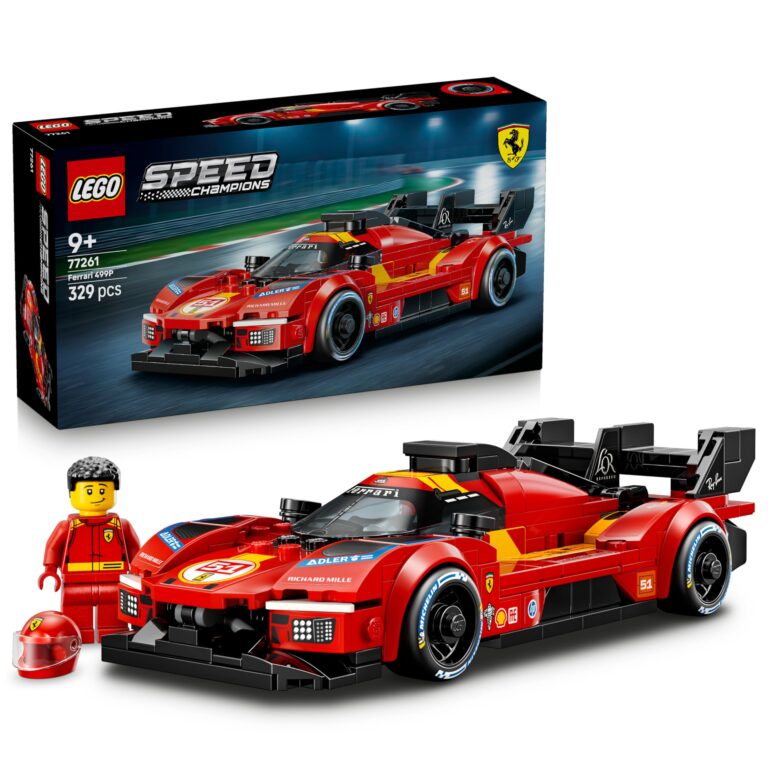 LEGO Speed Champions Ferrari 499P Macchina Giocattolo - Modello STEM di Auto da Corsa con Minifigure da Collezione - Gadge...