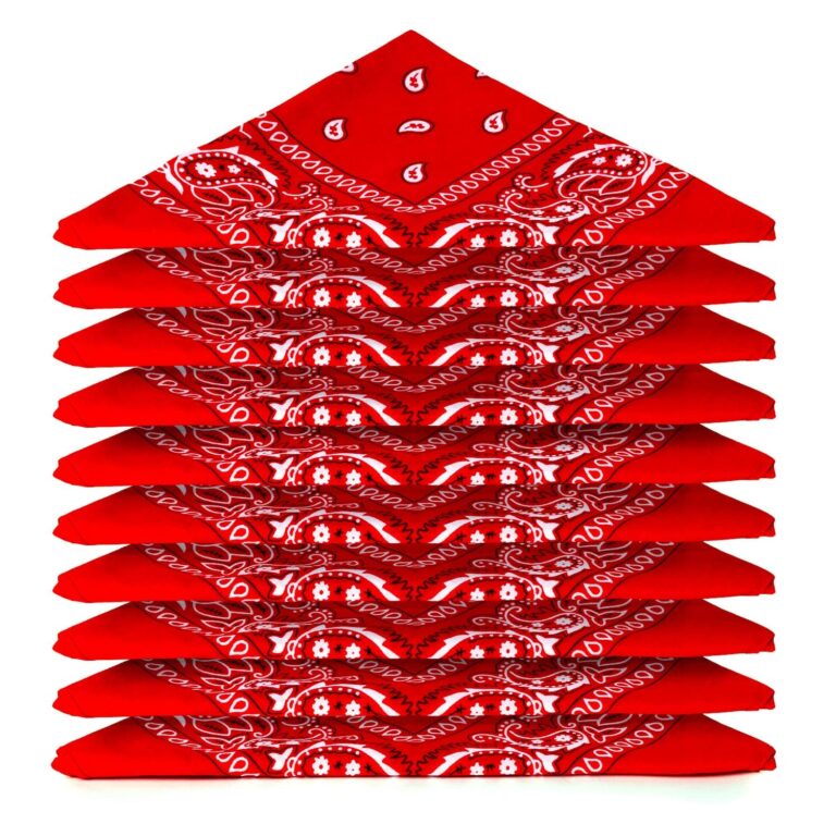Karl Loven Bandana Cotone Paisley - Set da 5, 10 o 20