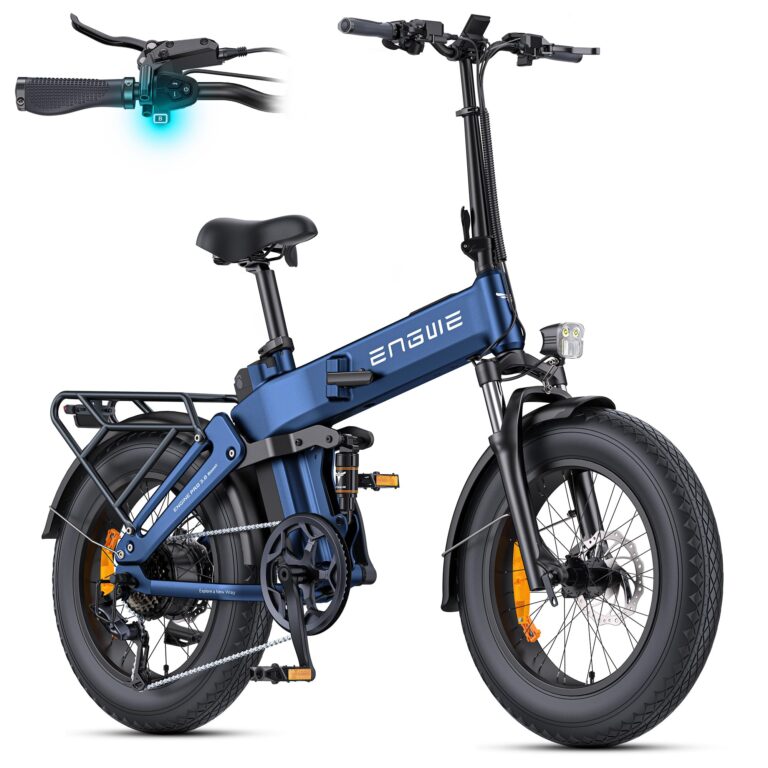 ENGWE Bicicletta Elettrica Pieghevole, Batteria 48V 15Ah Fino A 130 km, Sensore Di Coppia E Design Pieghevole Con Freni Id...