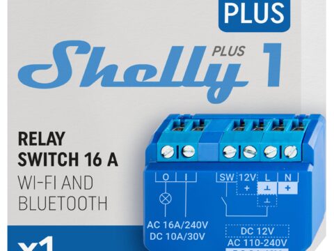 Shelly Plus 1 – Relè intelligente Wi-Fi e Bluetooth