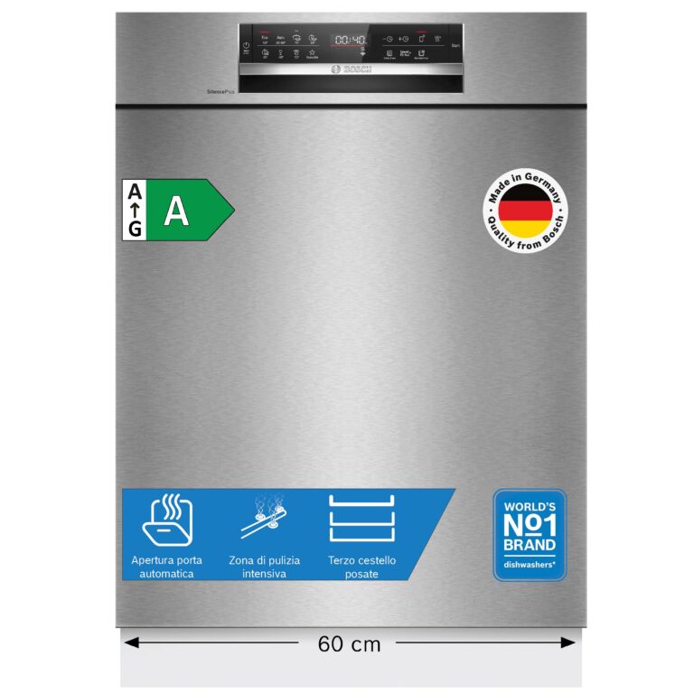 Bosch SMU6ECS12E Serie 6 Lavastoviglie Sottopiano Home Connect