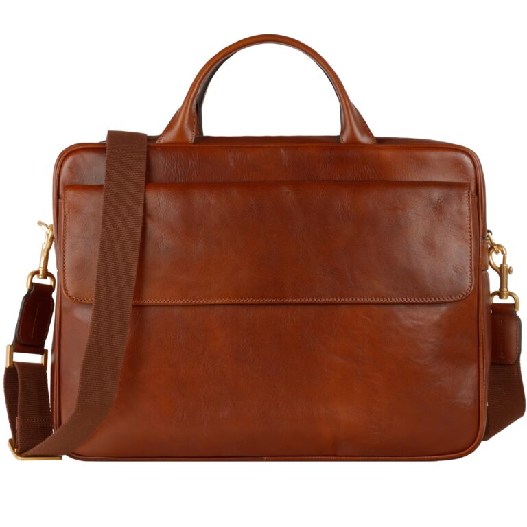 Time Resistance Cartella in Pelle - Borsa Portatile in Pelle Fatta a Mano in Italia - Cartella pe...