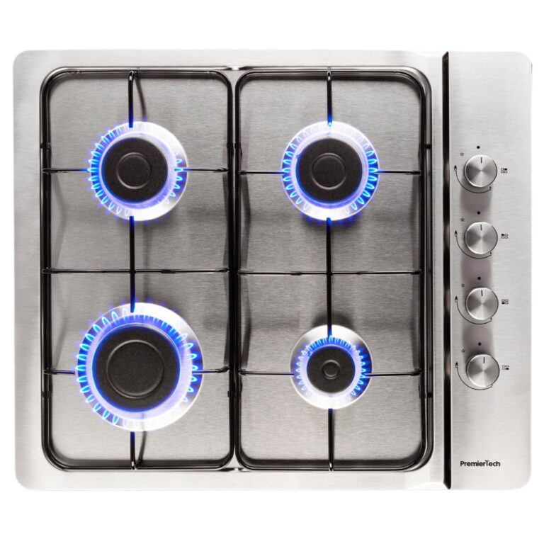 PremierTech P460IN Piano Cottura Gas 4 Fuochi 60 cm Acciaio Inox