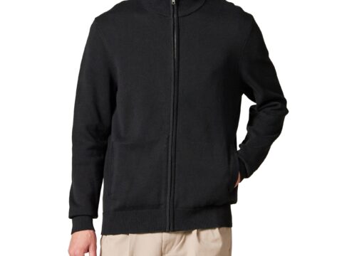 Amazon Essentials Maglione Zip Integrale in Cotone Uomo