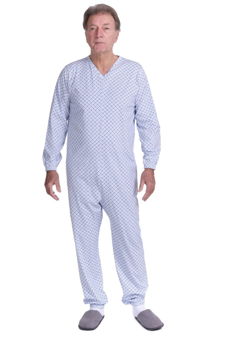 Ferrucci Comfort Pigiama Sanitario Uomo Manica Lunga con Cerniera