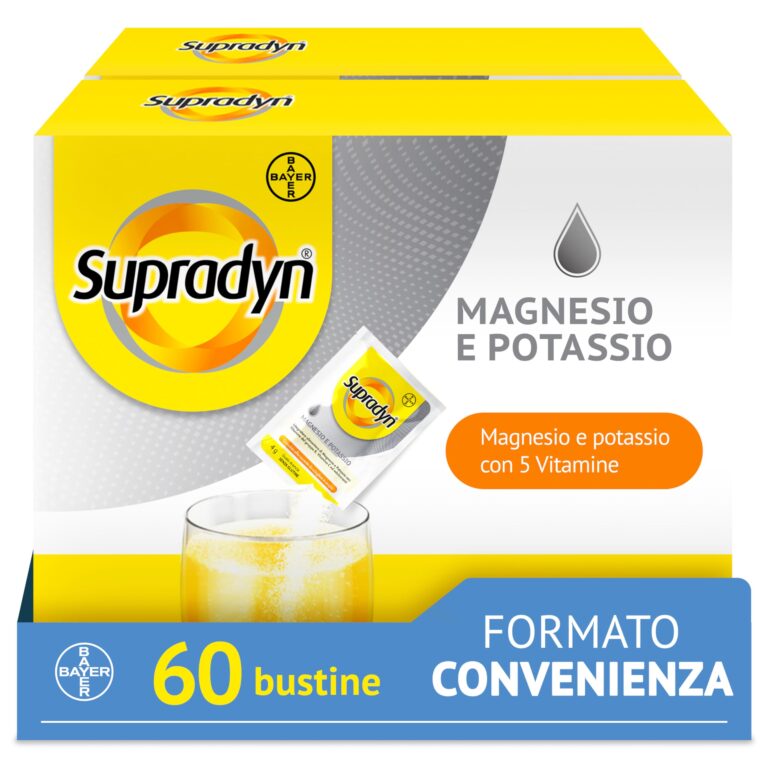 Supradyn Magnesio e Potassio Integratore Multivitaminico con Vitamine B, Vitamina C e Sali Minerali per Stanchezza, Caldo ...