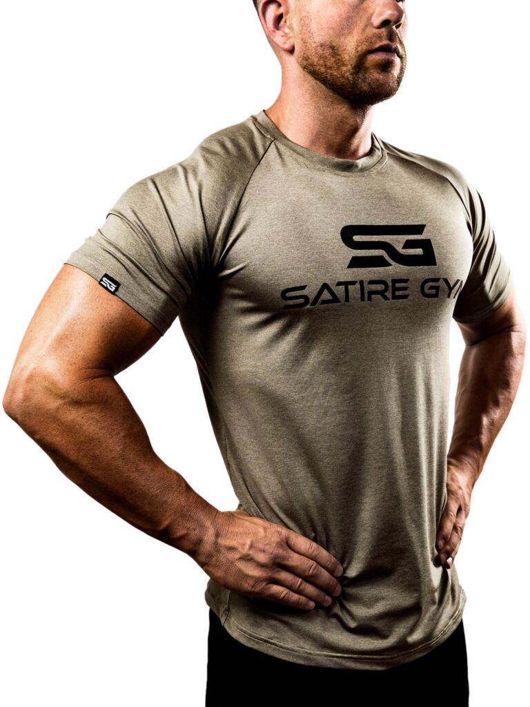 Satire Gym T-Shirt Sportiva da Uomo, S - XXL - Leggera e Traspirante, Ottimale per la Corsa e Fit...