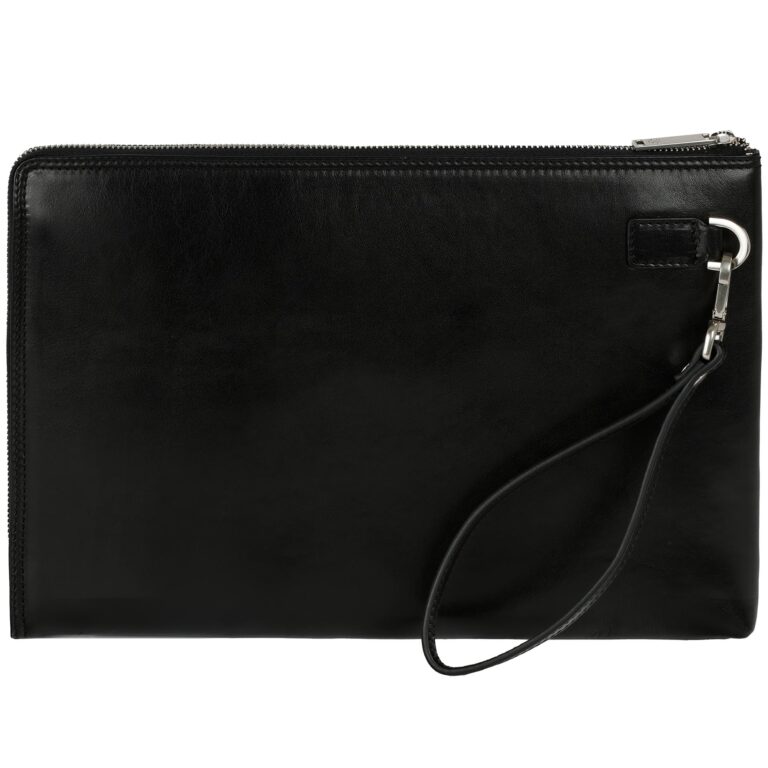 Time Resistance Pochette Uomo Artigianale Italiana con Cinturino